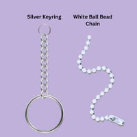 Image 4 of Borahae 3D-Printed Keychain