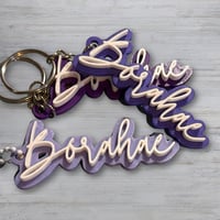 Image 6 of Borahae 3D-Printed Keychain