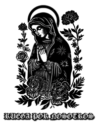 Image 2 of "RUEGA POR NOSOTROS" Double Sided T-Shirt