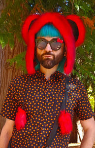 Image of Red Fluffy Hat