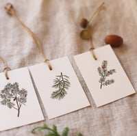 Image 1 of Tina Sosna -  Gift Tags Set Winter Twigs Christmas