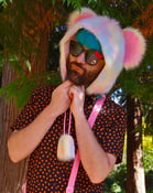 Image of Pastel Rainbow Fluffy Hat 