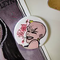 Image 3 of TANK GIRL POSTER MAGAZINE #21 - with 1989 Fridge Magnet, postcard, print, and trade card