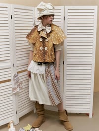 Image 5 of Two-tone printed short-sleeve jacket