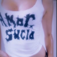 Image 5 of “Amor Sucio” Bedazzled Crop Top