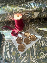 Image 3 of 'Aventurine' Gift Wrapping Bundle with tags and ribbon 