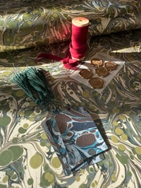 Image 1 of 'Aventurine' Gift Wrapping Bundle with tags and ribbon 