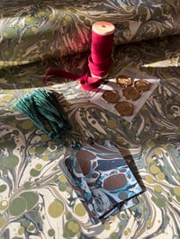 Image 2 of 'Aventurine' Gift Wrapping Bundle with tags and ribbon 