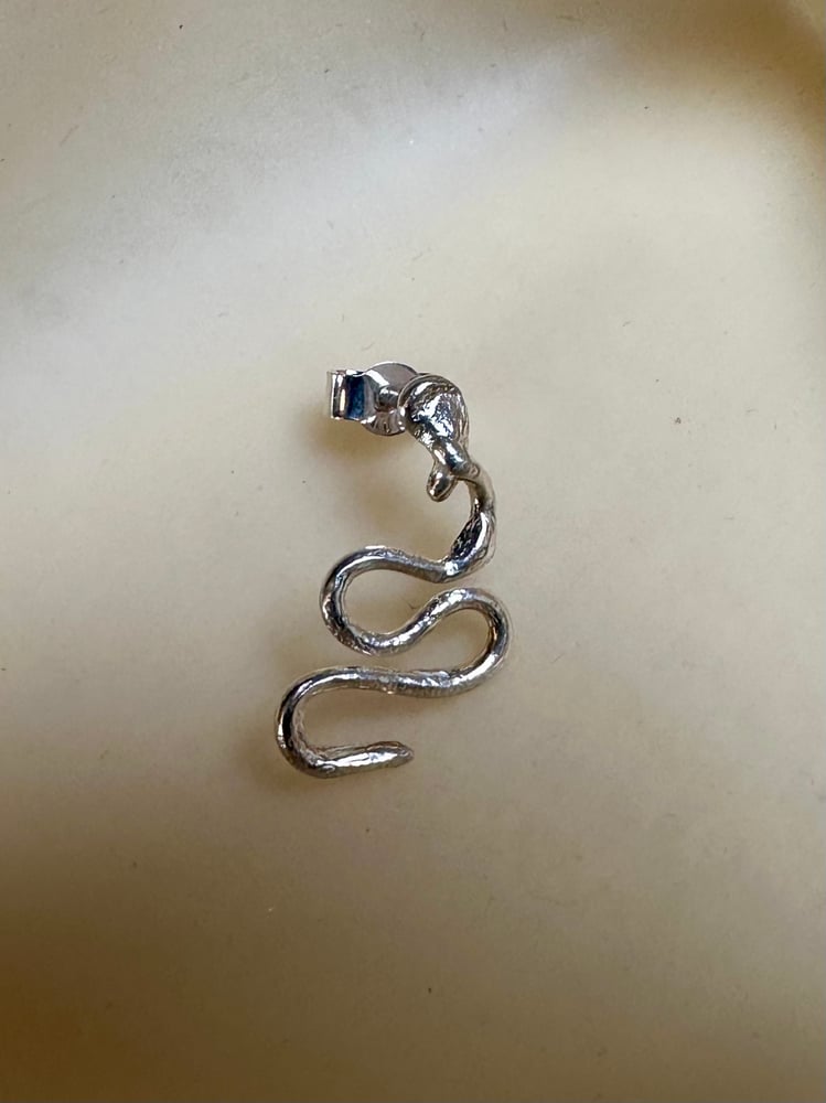 Image of "Entrails" molten earring