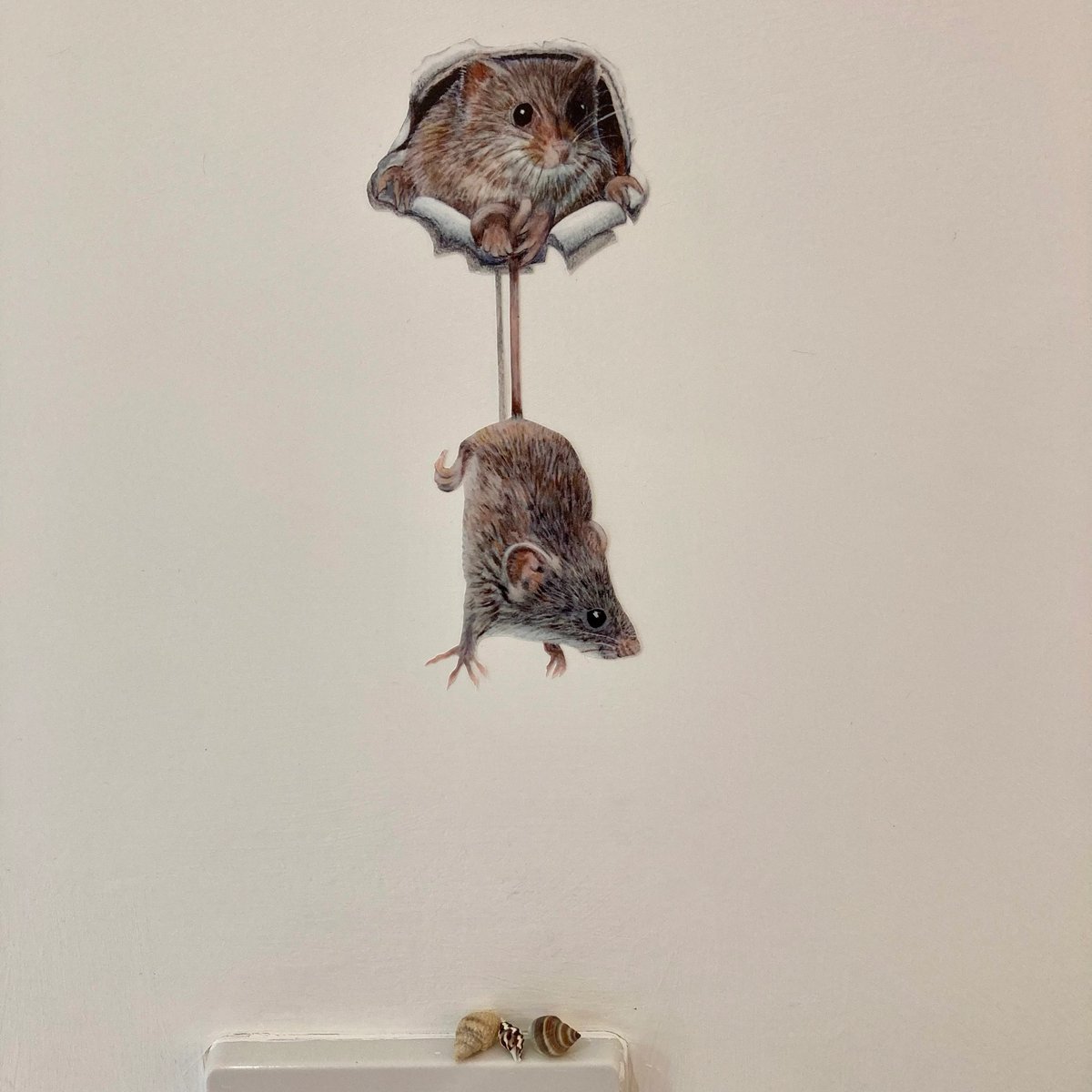 Image of Mice in Wall ~ Removable Wall stickers