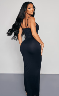 Image 2 of Shape Black Stretch Seamless Strappy Maxi Dress