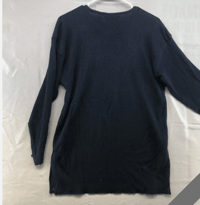 Image 3 of New Carolyn Taylor Long Sleeve Navy Blue Causal Knit Sweater Size Medium Women