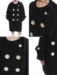 Image 4 of Reversible Wool Coat-Natural Mother-of-Pearl Buttons