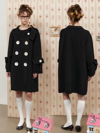 Image 2 of Reversible Wool Coat-Natural Mother-of-Pearl Buttons