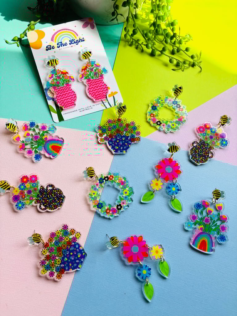 SPRING RAINBOW FLOWERS - Wreaths Image 2