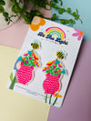 SPRING RAINBOW FLOWERS - ZIGZAGGY VASE