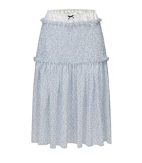 Image 16 of Two-tone layered ruched skirt