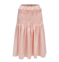 Image 10 of Two-tone layered ruched skirt