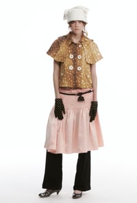 Image 8 of Two-tone printed short-sleeve jacket