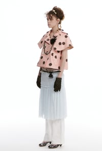 Image 14 of Two-tone printed short-sleeve jacket