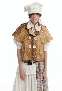 Image 10 of Two-tone printed short-sleeve jacket