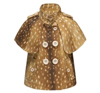 Image 6 of Two-tone printed short-sleeve jacket