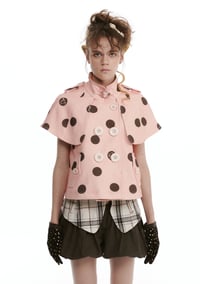 Image 16 of Two-tone printed short-sleeve jacket