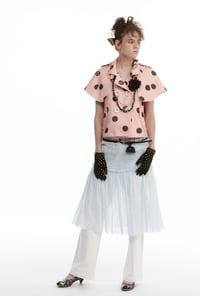 Image 13 of Two-tone printed short-sleeve jacket