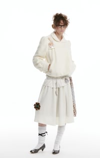 Image 17 of Two-Tone Sheer Layered Wool Short Jacket