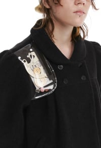 Image 7 of Two-Tone Sheer Layered Wool Short Jacket