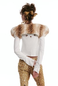 Image 15 of Two-Tone Shaped Plush Vest