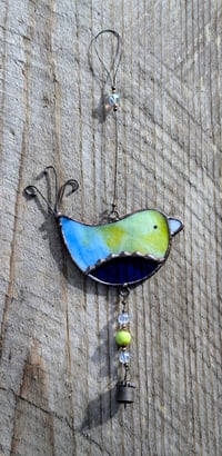Image 2 of "Birdie" Stained Glass Bird Suncatcher