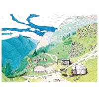 Reproduction "Vallon de la yourte"