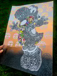 Image 3 of Ornate Yoshi foil print 