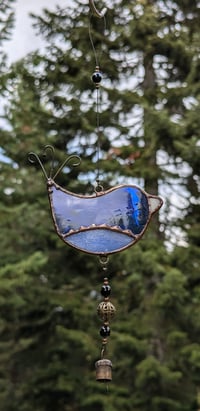 Image 1 of "Alette" Stained Glass Bird Suncatcher