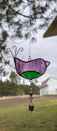 Image 2 of "Continga" Stained Glass Bird Suncatcher