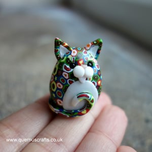 Wee Venetian Millefiori Cat #2