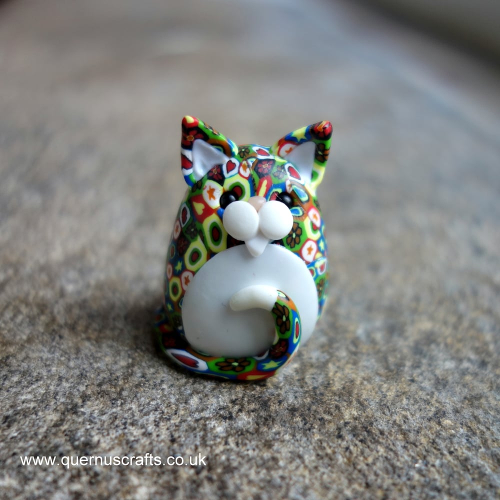 Wee Venetian Millefiori Cat #3