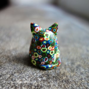 Wee Venetian Millefiori Cat #3