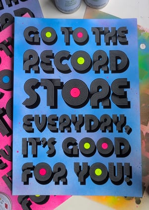 Image of Vinyl Lover Typography Print – Limited Edition