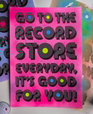 Image of Vinyl Lover Typography Print – Limited Edition