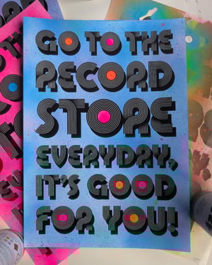 Image of Vinyl Lover Typography Print – Limited Edition