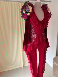 Image 4 of Crimson Rose Muse – Day of the Dead Inspired Floral Couture Set