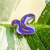Two-Toed Amphiuma - Mini Amphibian Enamel Pins
