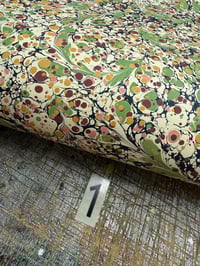 Image 2 of Hand Marbled 'Wild Flowers' hand marbled papers // 3 sheets available 