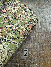 Image 3 of Hand Marbled 'Wild Flowers' hand marbled papers // 3 sheets available 