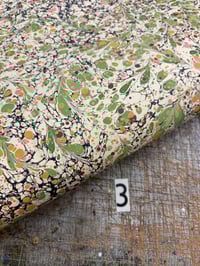 Image 4 of Hand Marbled 'Wild Flowers' hand marbled papers // 3 sheets available 