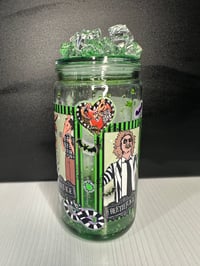 Ghost with the Most Green Drip Snow Globe Tumbler