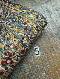 Image 6 of Hand Marbled Project Overs - Red & Pink Spot Zebra // 7 sheets available 