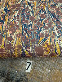 Image 8 of Hand Marbled Project Overs - Red & Pink Spot Zebra // 7 sheets available 